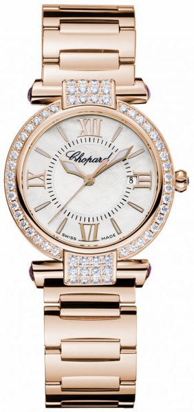Rose Gold And Diamonds Chopard Imperiale 384238-5004 Perfect Swiss Watches UK Fake For Hot Sale