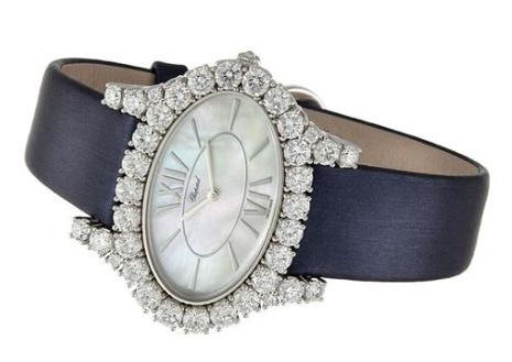 UK Luxury Replica Chopard Diamond L’Heure Du Diamant Oval Watches For Ladies