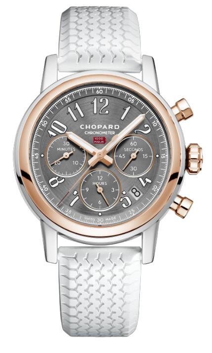 Swiss knock-off watches online are composed of steel and rose gold materials.