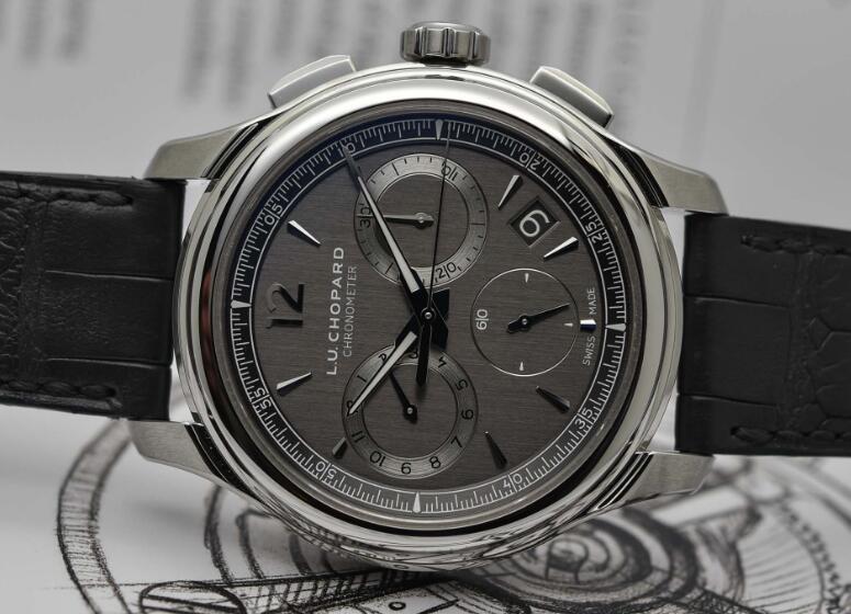 UK Chopard L.U.C Chrono One Flyback Replica Watches With Gray Dials